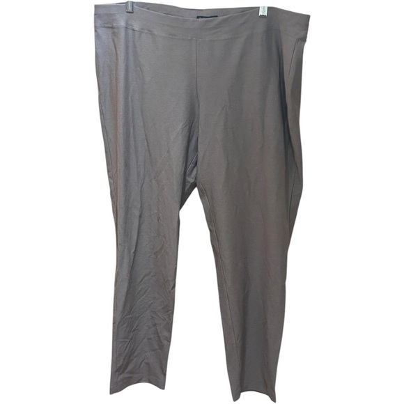NWT Eileen Fisher Smoke Stretch Crepe Slim Ankle Pants in Size XL - Picture 2 of 4